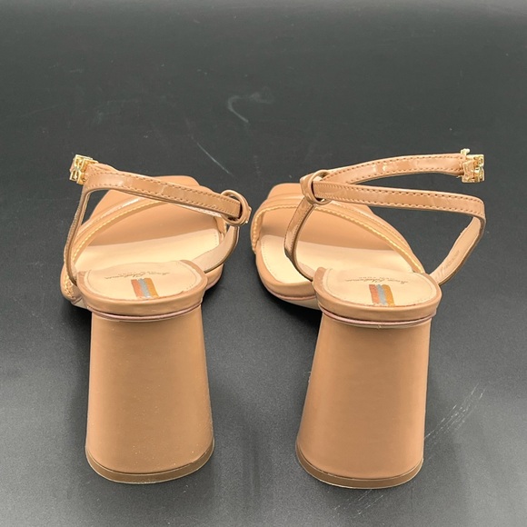 Sam Edelman Tan Chunky Patent Heel Size 9.5 - Picture 4 of 6